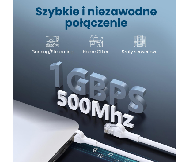 ExtraLink Kat.6A U/FTP 1m 1Gbps Patchcord LAN miedź skrętka kątowy - 1543704 - zdjęcie 8
